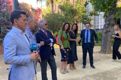 Parte de la delegación almeriense en Sevilla.