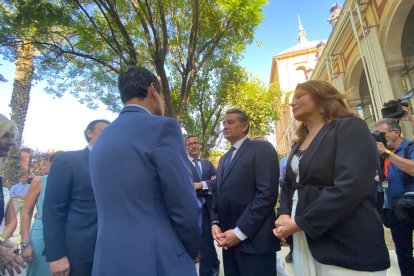 Minutos previos a la toma de posesión.