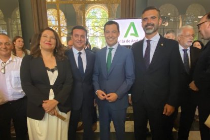 Carmen Crespo, Javier Aureliano García, Juanma Moreno y Ramón Fernández-Pacheco.