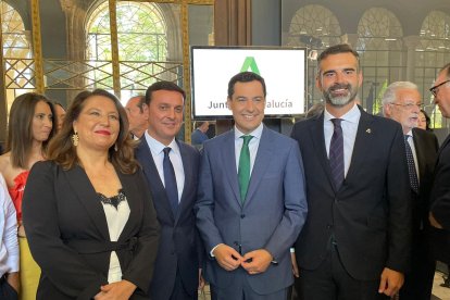 Carmen Crespo, Javier Aureliano García, Juanma Moreno y Ramón Fernández-Pacheco.