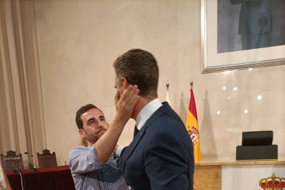 Con Carlos Sánchez.