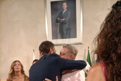 Diego Cruz, a la derecha, concejal de Cultura.