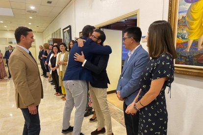 El consejero de Medio Ambiente, en la Diputación.