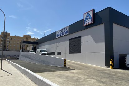 Acceso para la descarga de mercancías.