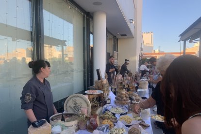 Selección de quesos que ofrecieron en el evento.