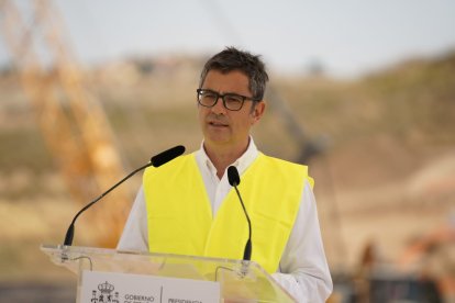 Ministro de la Presidencia, durante su comparecencia.