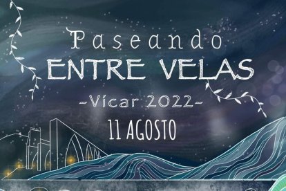 Cartel de \'Paseando entre velas 2022\'.