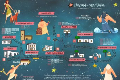 Plano de la Villa de Vícar para \'Paseando entre velas\'.