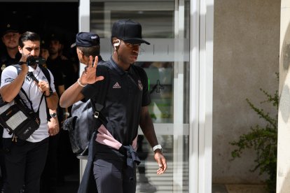 Vinicius fue uno de los más aclamados en el Aeropuerto.