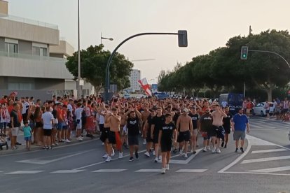 Grada Joven llegando al Mediterráneo.