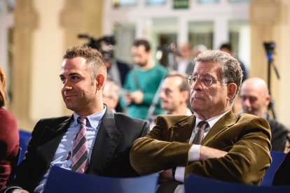 Con su hijo Sergio del que siempre estuvo muy orgulloso