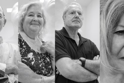 Miguel Galindo, Ana María Romero, Pedro Felipe Granados y Mercedes de Diego