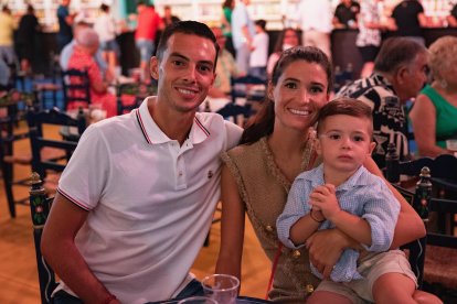 Anabel, Alejandro y el pequeño Cayetano jr pasaron un gran rato en familia.