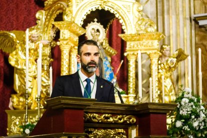 El consejero de Sostenibilidad, Ramón Fernández-Pacheco fue el presentador del pregonero.