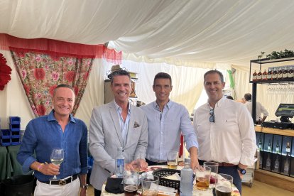 Juan Pelegrín Rodríguez, Antonio Bautista, Óscar de Rivas y José Luis Morente.