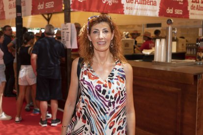 La zapillera Yolanda Marmolejo Mercader pasó un gran mediodía en el ambigú de LA VOZ.