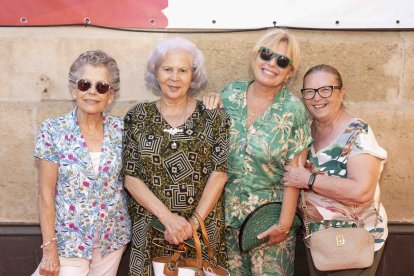 Las auxiliares jubiladas de la Bola Azul Gloria, Manoli, Encarni y Margarita