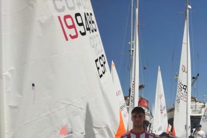 Juanjo con la camiseta del UD Almería.