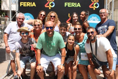 Familia Tapón, familia Cazuela y familia negro, juntos para disfrutar en familia de la Feria de Almería 2022.