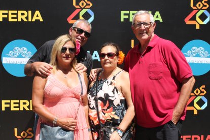 Francisco Malbbin, María José Paris, Montse Camps y Pedro Cortés, en Feria de Almería 2022.