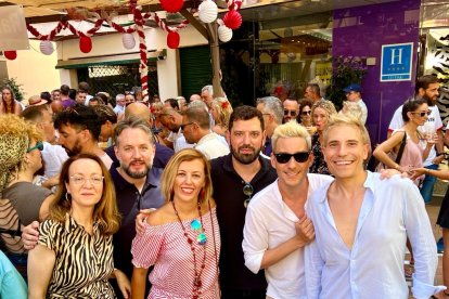 De izquierda a derecha, Antonia Sánchez, de La Voz de Almería; Daniel Basteiro, de infoLibre; Sonia Ferrer, diputada del PSOE por Almería; Antonio Ruiz Valdivia, del Huffpost; Juanma Romero, de El Periódico.