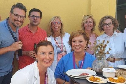 Un buen rato entre compañeros.