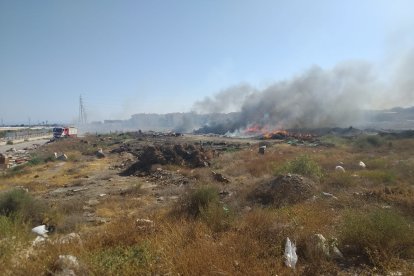 Fuego en el Río Andarax.