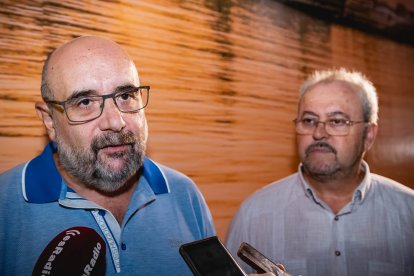 Los presidentes nacionales y provinciales, Miguel Borra y Juan Fernández Cabezas, atendieron a los medios.