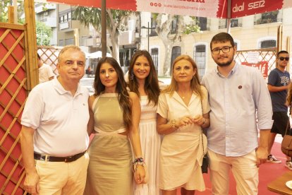 Francisco Clemente, María del Mar Clemente, Abigail Clemente, Luisa Martín y Francis Clemente