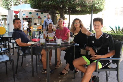 Joaquín Torres, Alejandra Torres, Dori Tijeras, María Ángeles de los Ríos y Javier Baeza, en la Feria de Almería 2022.