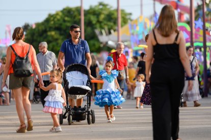 Familias enteras disfrutaron del día.