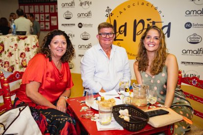 Parte de la familia Hueso Miras cenó en La Pita este miércoles.