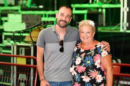Michel y Carmen Corrales en el evento.