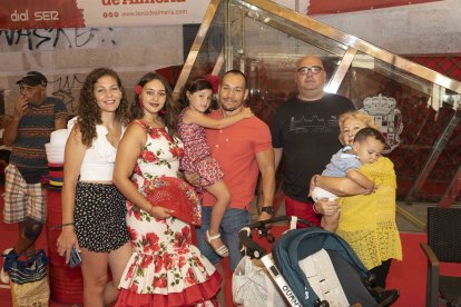 Marta, Ania, Natalia, Joaquín, María, Joaquín e Isidoro.