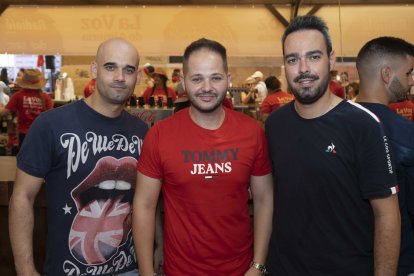 Antonio, Ramón y Christian.