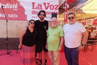 El cine ha llegado a Canjáyar y al programa Hoy por Hoy especial Feria de Almería de la mano de Stefano Usardi y el alcalde canjilón, Juan José Romera