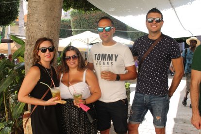 Abigail Rodríguez, Cristina Haro, Miguel Venegas y Ricardo Álvarez, en la Feria de Almería 2022.