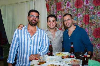 Paco Hueso, Jorge Hita y Juan López, en La Pita.