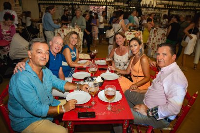 Eugenia Romero, Juan Segura, Toño Hernández, Pepe Sánchez, Isabel Morales y Isabel Cayuela