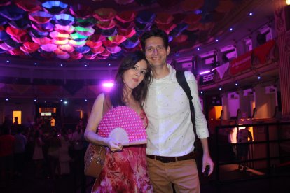 Celia Manzano y Sergio Baena, durante la Feria.