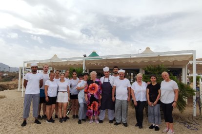 El equipo del Chiringuito El Espigón en Garrucha