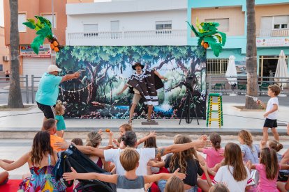 Un momento de la representación del domingo en Cabo de Gata.