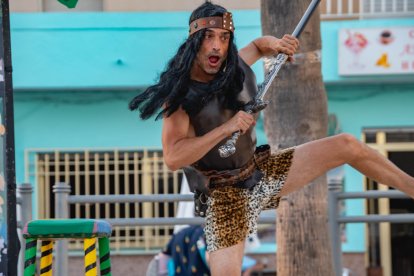 Conan es otro de los iconos del cine rodado en Almería que aparece en esta campaña.