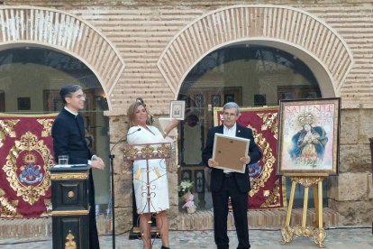 Pilar Alfonso Rodríguez, tras la exaltación de la Romería del Saliente.