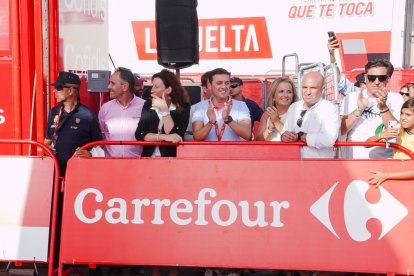 Javier A. García feliz con el desarrollo de la carrera.