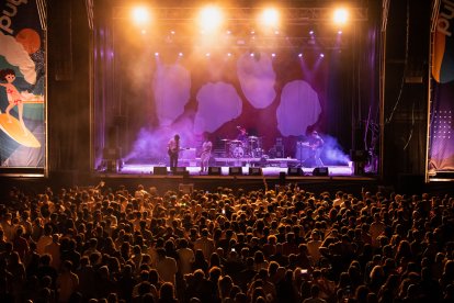 Carolina Durante, durante la actuación.