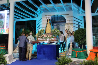 La Virgen de la Cabeza estuvo presente durante el desarrollo del pregón y gala de coronación.