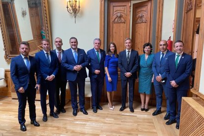 Los diez nuevos delegados de la Junta en Almería.
