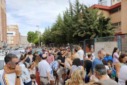 La imagen que se vuelve a repetir en los centros educativos de la provincia.
