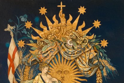 Así es la obra de Jesús Zurita para anunciar la magna del 29 de octubre.